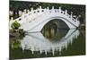 Bridge over garden pond in Liberty Square, Taipei, Taiwan-Keren Su-Mounted Premium Photographic Print