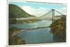 Bridge over Hudson River, New York-null-Mounted Premium Giclee Print