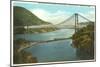 Bridge over Hudson River, New York-null-Mounted Art Print