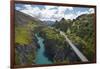 Bridge over Kawarau River, Kawarau Gorge, South Island, New Zealand-David Wall-Framed Photographic Print