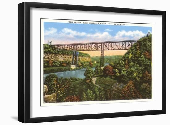 Bridge over Kentucky River-null-Framed Art Print