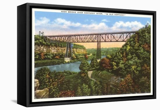 Bridge over Kentucky River-null-Framed Stretched Canvas