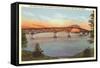 Bridge over Lake Champlain, Vermont-null-Framed Stretched Canvas