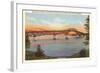 Bridge over Lake Champlain, Vermont-null-Framed Art Print
