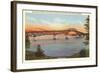 Bridge over Lake Champlain, Vermont-null-Framed Art Print