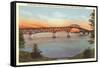 Bridge over Lake Champlain, Vermont-null-Framed Stretched Canvas