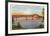 Bridge over Lake Champlain, Vermont-null-Framed Premium Giclee Print