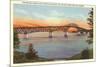Bridge over Lake Champlain, Vermont-null-Mounted Premium Giclee Print
