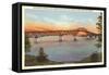 Bridge over Lake Champlain, Vermont-null-Framed Stretched Canvas