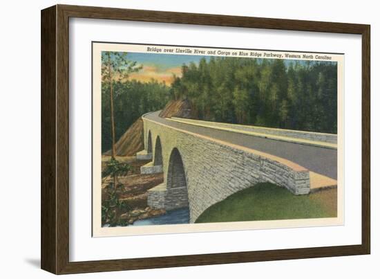 Bridge over Linville River-null-Framed Art Print