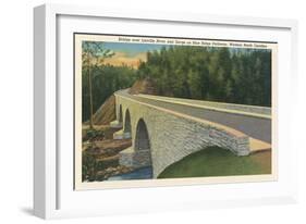 Bridge over Linville River-null-Framed Art Print