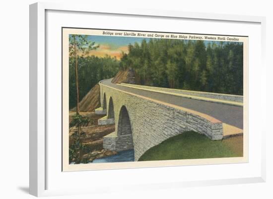 Bridge over Linville River-null-Framed Art Print