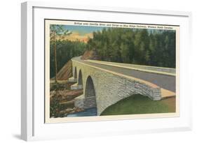 Bridge over Linville River-null-Framed Art Print