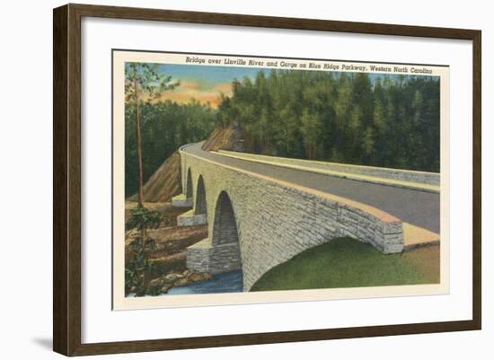 Bridge over Linville River-null-Framed Art Print