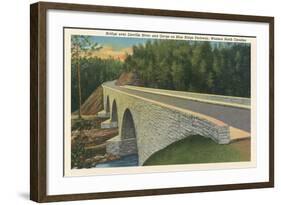 Bridge over Linville River-null-Framed Art Print