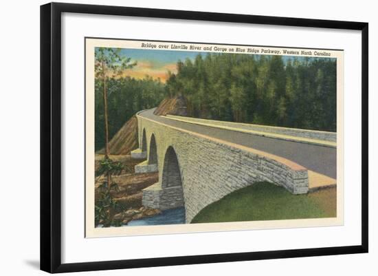 Bridge over Linville River-null-Framed Art Print