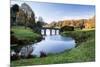 Bridge over Main Lake Landscape during Autumn.-Veneratio-Mounted Photographic Print