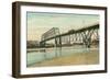 Bridge over Missouri, Omaha, Nebraska-null-Framed Art Print