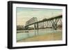 Bridge over Missouri, Omaha, Nebraska-null-Framed Art Print