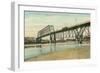 Bridge over Missouri, Omaha, Nebraska-null-Framed Art Print