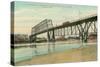 Bridge over Missouri, Omaha, Nebraska-null-Stretched Canvas