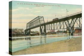 Bridge over Missouri, Omaha, Nebraska-null-Stretched Canvas