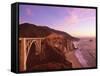 Bridge over Ocean Cliff, Big Sur, California, USA-Massimo Borchi-Framed Stretched Canvas