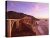 Bridge over Ocean Cliff, Big Sur, California, USA-Massimo Borchi-Stretched Canvas