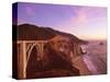 Bridge over Ocean Cliff, Big Sur, California, USA-Massimo Borchi-Stretched Canvas