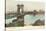 Bridge over Ohio, Cincinnati, Ohio-null-Stretched Canvas