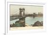 Bridge over Ohio, Cincinnati, Ohio-null-Framed Premium Giclee Print