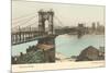 Bridge over Ohio, Cincinnati, Ohio-null-Mounted Premium Giclee Print