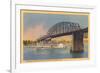 Bridge over Ohio River, Cincinnati-null-Framed Art Print