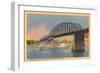 Bridge over Ohio River, Cincinnati-null-Framed Art Print