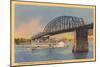 Bridge over Ohio River, Cincinnati-null-Mounted Art Print