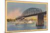 Bridge over Ohio River, Cincinnati-null-Mounted Art Print