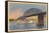 Bridge over Ohio River, Cincinnati-null-Framed Stretched Canvas