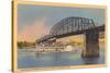 Bridge over Ohio River, Cincinnati-null-Stretched Canvas