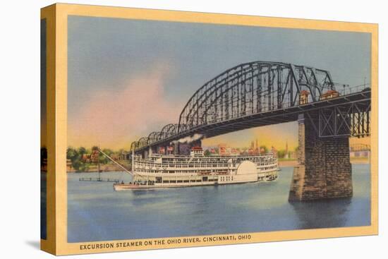 Bridge over Ohio River, Cincinnati-null-Stretched Canvas