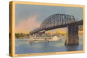 Bridge over Ohio River, Cincinnati-null-Stretched Canvas