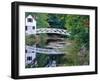 Bridge Over Pond in Somesville, Maine, USA-Julie Eggers-Framed Premium Photographic Print