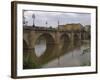 Bridge over Rio Ebro in Logrono, La Rioja, Spain-Janis Miglavs-Framed Photographic Print