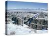 Bridge Over Rio Grande Gorge Near Taos, New Mexico, USA-Walter Rawlings-Stretched Canvas