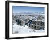 Bridge Over Rio Grande Gorge Near Taos, New Mexico, USA-Walter Rawlings-Framed Photographic Print