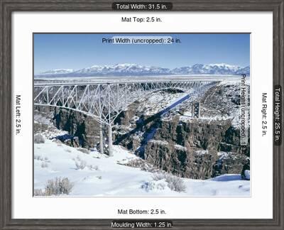 Bridge Over Rio Grande Gorge Near Taos New Mexico Usa Photographic Print Walter Rawlings Allposters Com