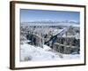 Bridge Over Rio Grande Gorge Near Taos, New Mexico, USA-Walter Rawlings-Framed Photographic Print