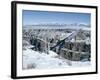 Bridge Over Rio Grande Gorge Near Taos, New Mexico, USA-Walter Rawlings-Framed Photographic Print