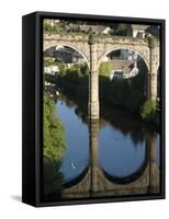 Bridge over River Nidd at Knaresborough, Yorkshire, England, United Kingdom, Europe-Richardson Rolf-Framed Stretched Canvas