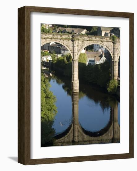 Bridge over River Nidd at Knaresborough, Yorkshire, England, United Kingdom, Europe-Richardson Rolf-Framed Photographic Print