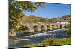 Bridge over River Usk, Crickhowell, Powys, Brecon, Wales, United Kingdom, Europe-Billy Stock-Mounted Photographic Print
